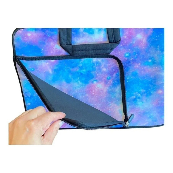 Laptop Bag Protector W. Handles Side Pocket Size 15.4 Starry Sky Laptop Case - Picture 2 of 7